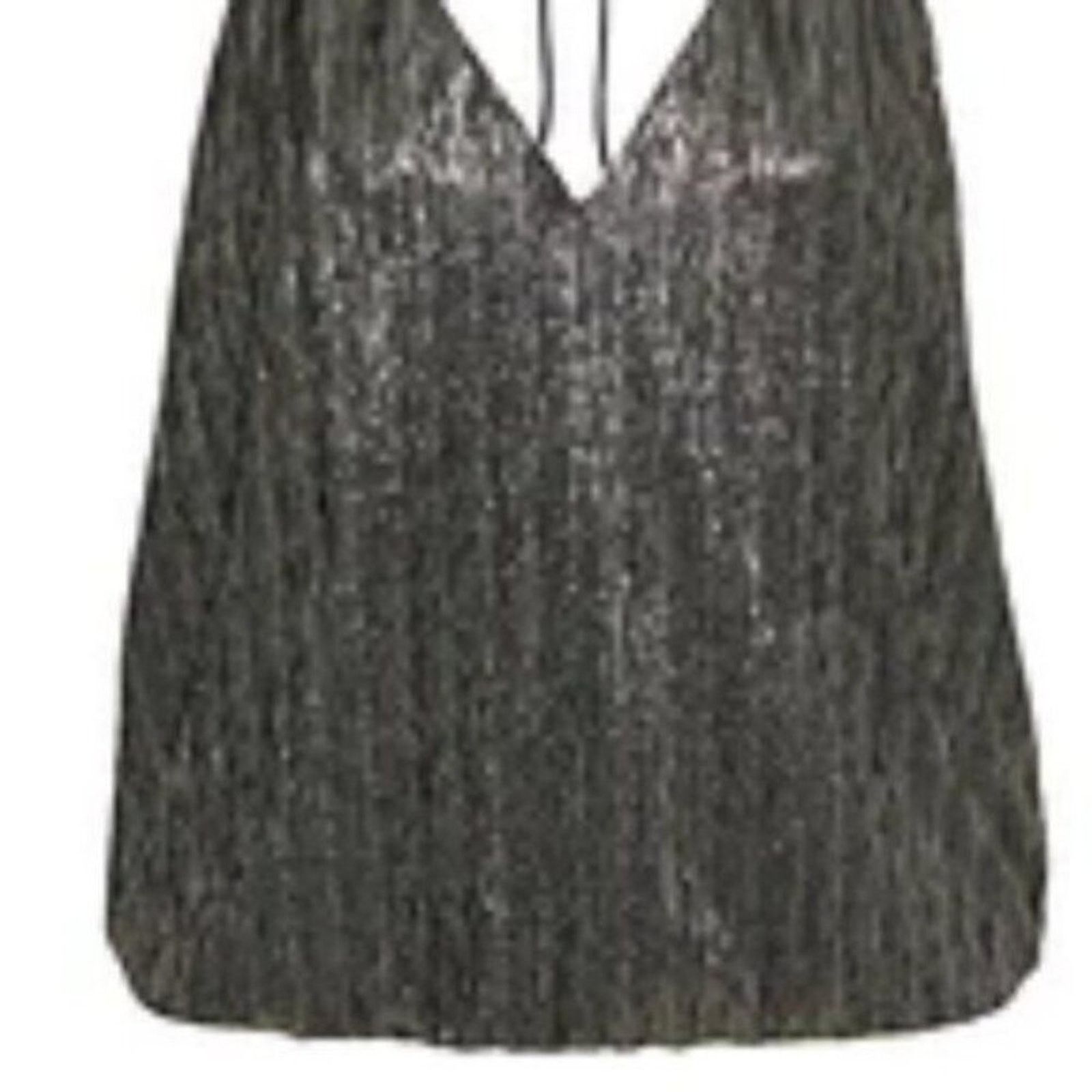 Alice + Olivia Alice + Olivia Fern Halter Cross Front Top L Size L / US 10 / IT 46 - 4 Thumbnail