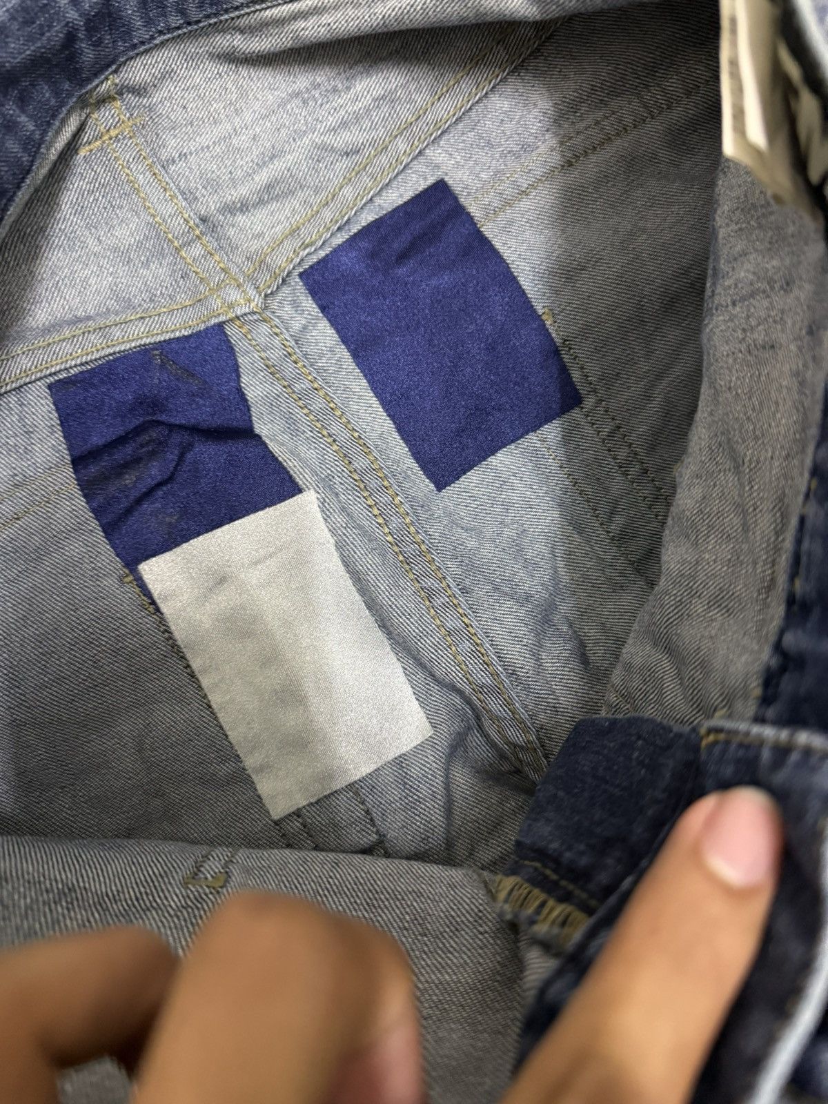 Le Grande Bleu (L.G.B.) ☠️ Archival PPFM lgb style Bondage Curved Denim Size US 32 / EU 48 - 14 Thumbnail