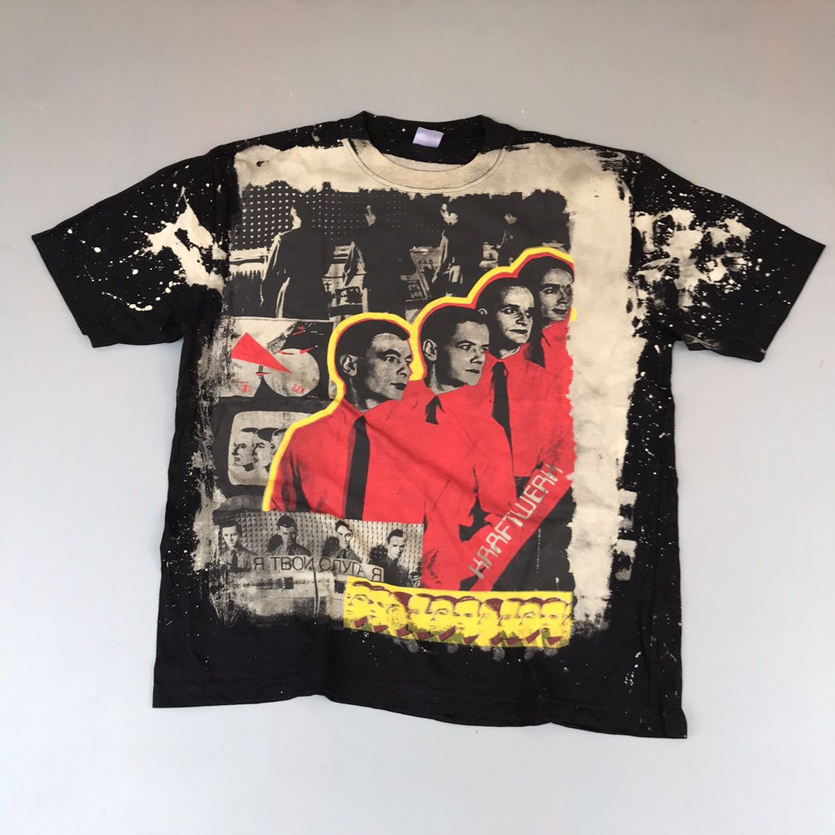 Band Tees × Vintage Bootleg kraftwerk mosquitohead Size US XL / EU 56 / 4 - 1 Thumbnail
