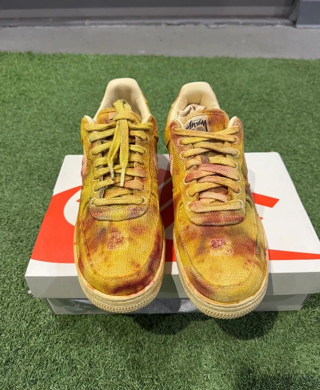 Nike × Stussy Size 8.5- Stussy Nike Air Force 1 Low Los Angeles Hand Dyed Size US 8.5 / EU 41-42 - 3 Thumbnail
