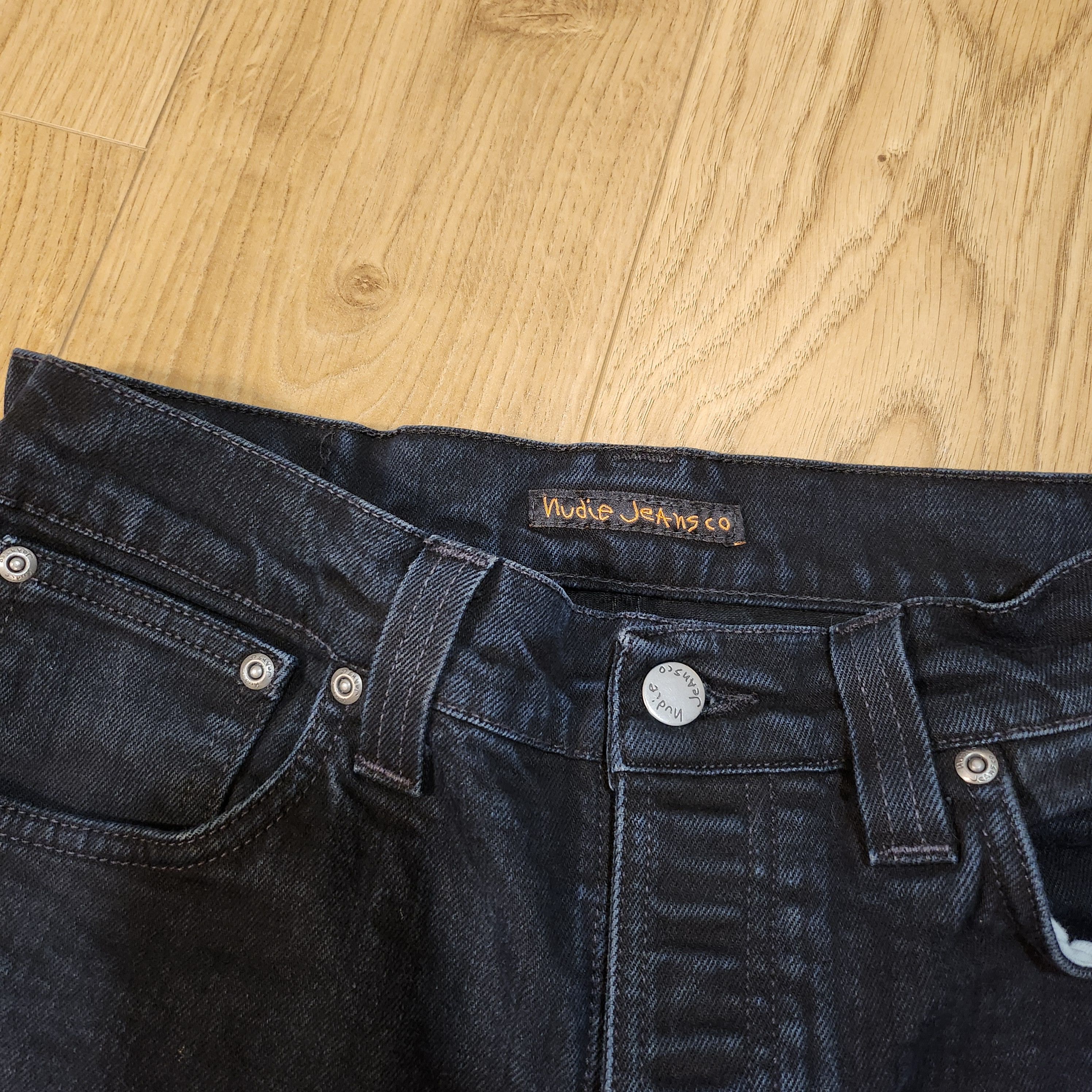 Nudie Jeans 32x32 - Nudie Jeans Black Denim Size US 32 / EU 48 - 2 Thumbnail