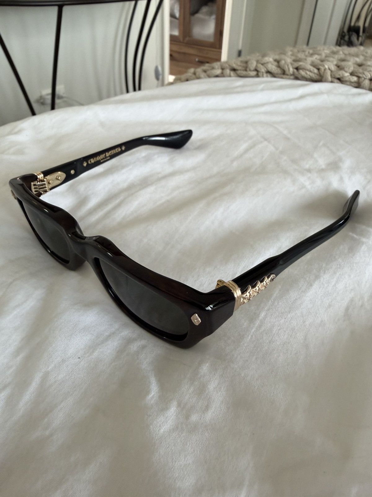Chrome Hearts CHROME HEARTS IDAWANNA DARK TORTOISE BLACK Size ONE SIZE - 4 Thumbnail