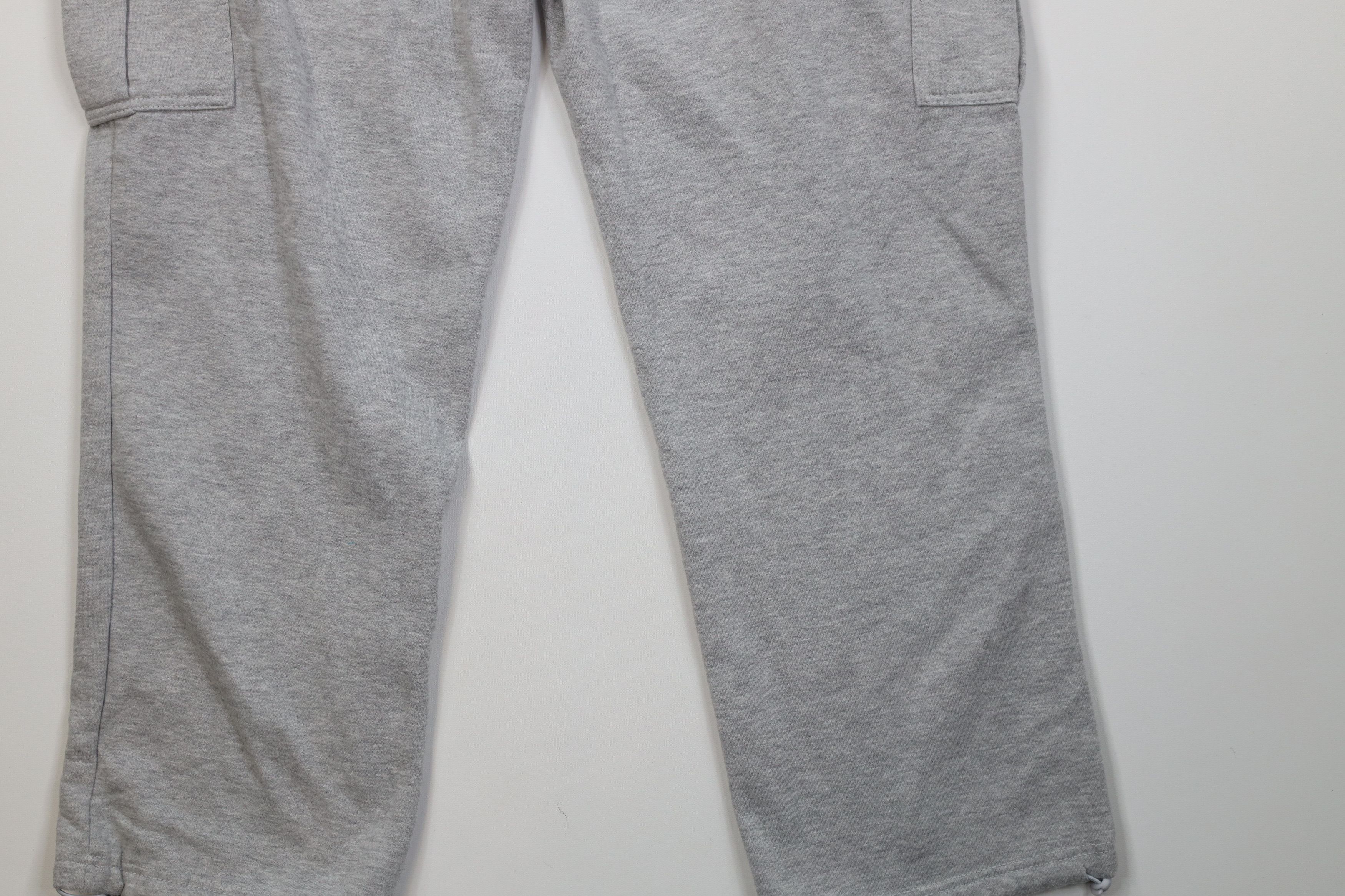 Vintage Vintage 90s Y2K Streetwear Cargo Sweatpants Heather Gray Size US 36 / EU 52 - 12 Thumbnail