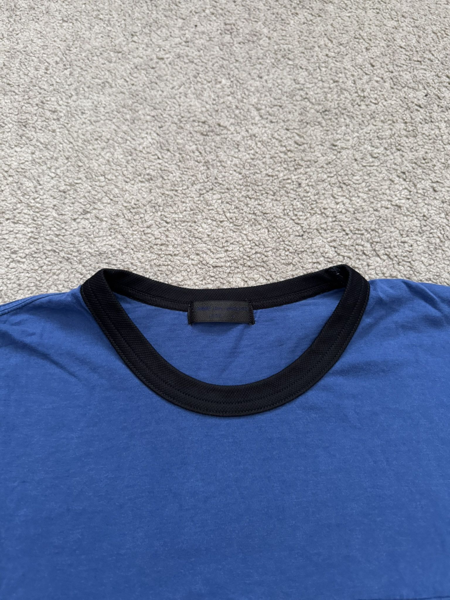 Comme des Garcons Homme Plus SS03 Comme Des Garcons Homme Plus Blue Argyle Ringer T Shirt Size US M / EU 48-50 / 2 - 3 Thumbnail