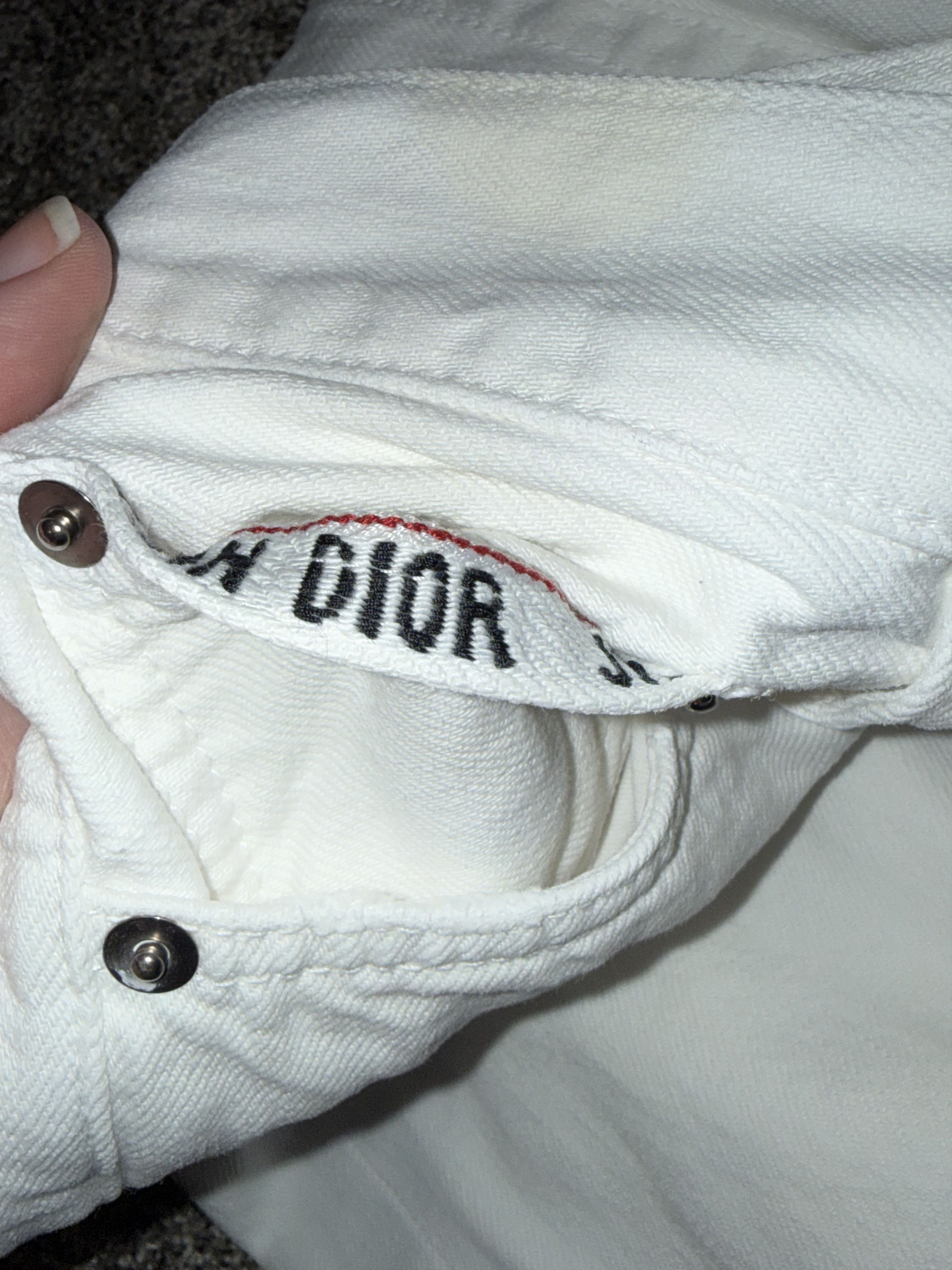 Dior Dior Crop White Denim Jeans Button Fly Fold Up Hem Size 28" / US 6 / IT 42 - 15 Thumbnail