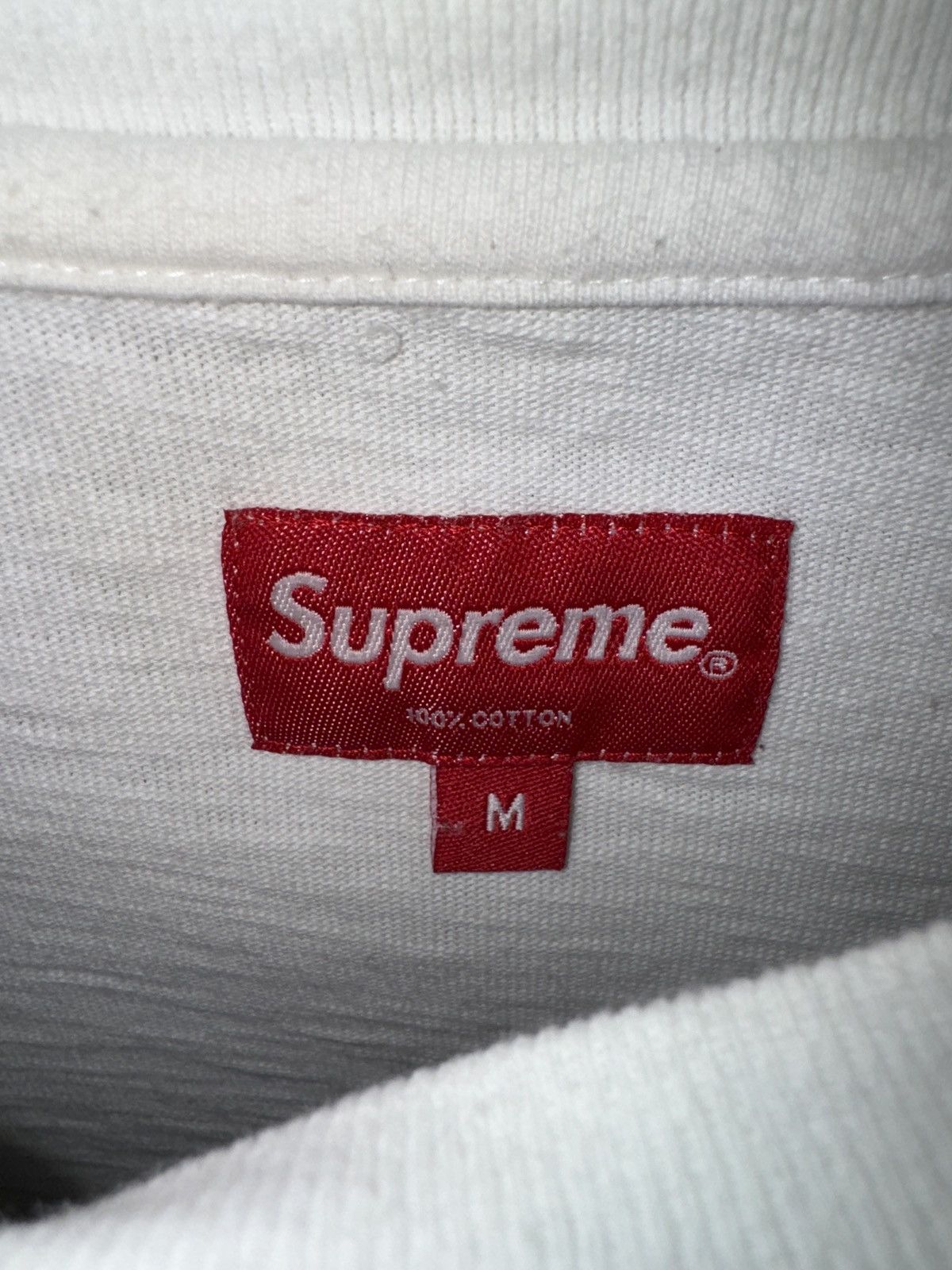 Supreme Supreme Embroidered pocket tee white size M Size US M / EU 48-50 / 2 - 2 Thumbnail