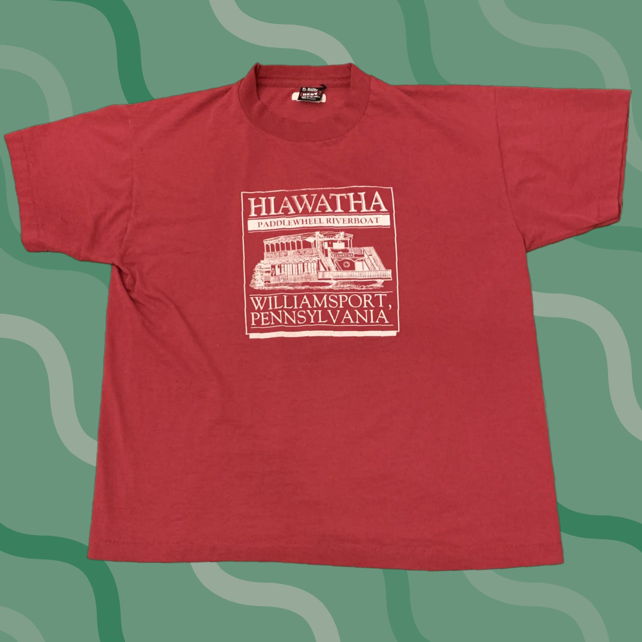 Vintage VINTAGE Hiawatha Riverboat Shirt XL Men’s Williamsport PA Size US XL / EU 56 / 4 - 1 Thumbnail