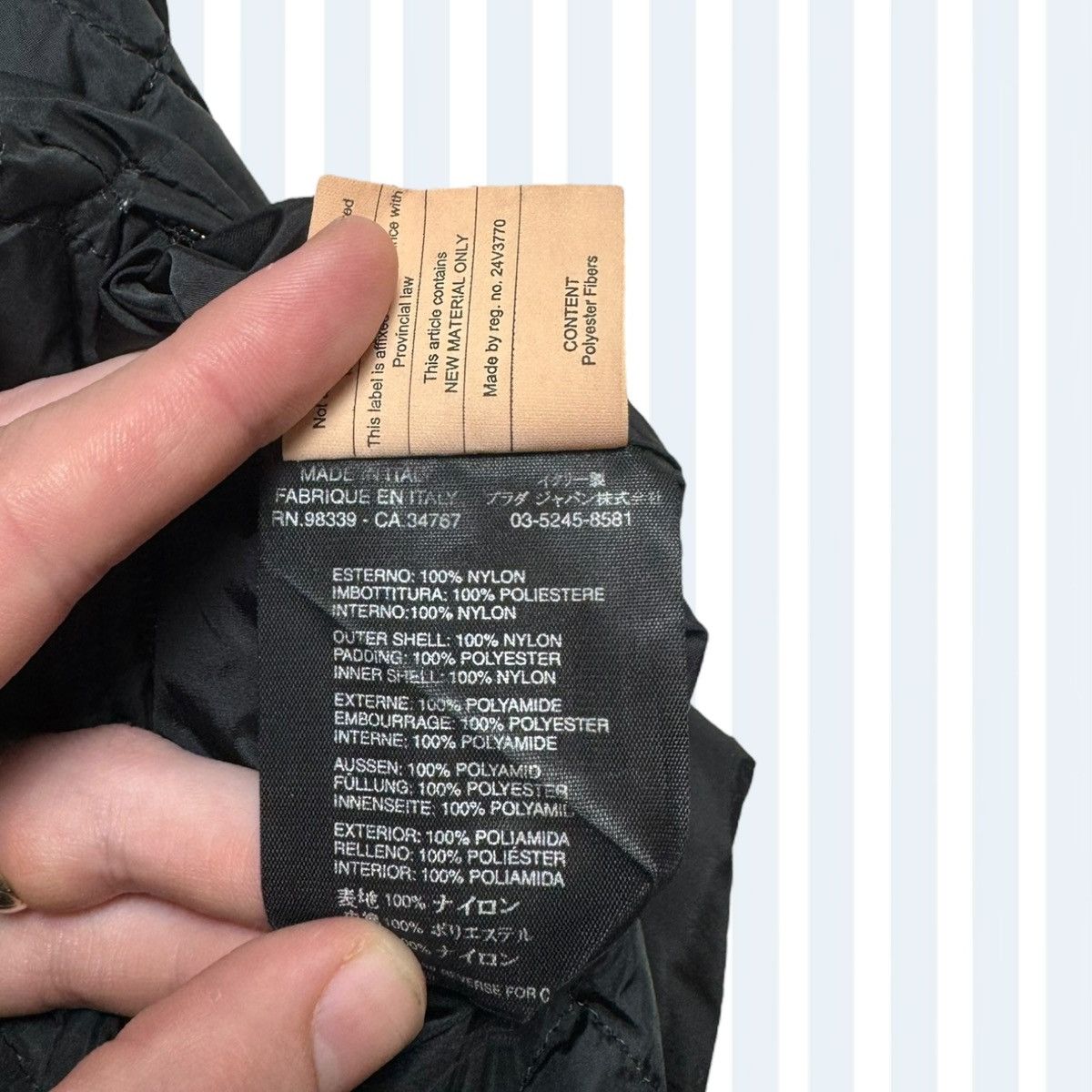 Prada PRADA REVERSIBLE WINDBREAKER PUFFER JACKET QUITED FULL ZIP Size US L / EU 52-54 / 3 - 6 Thumbnail