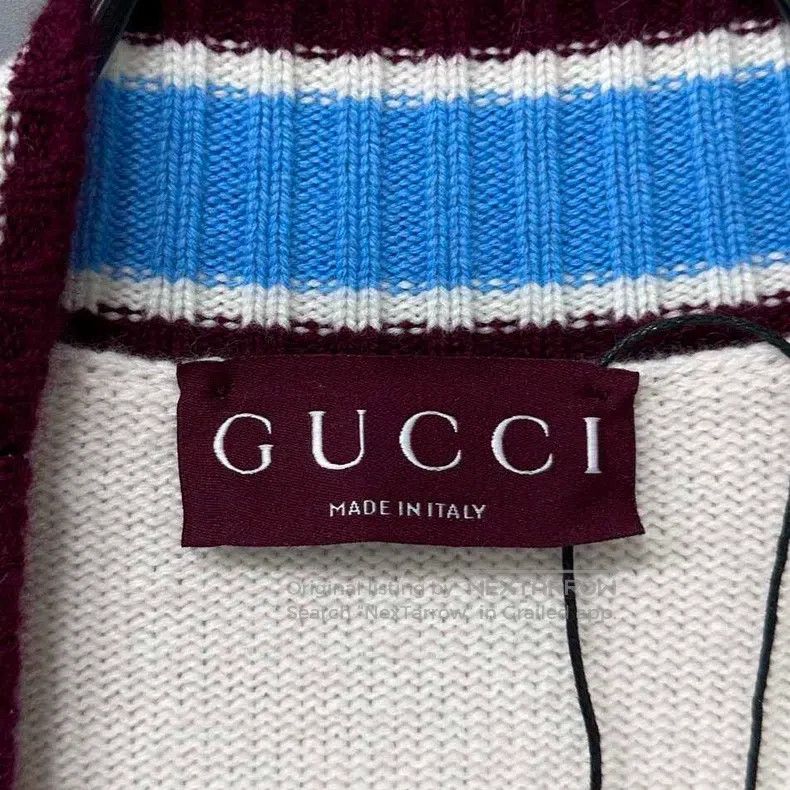 Gucci Gucci Snake Year Limited Blue and White Woollen Knitted Ca Size XS / US 0-2 / IT 36-38 - 5 Thumbnail