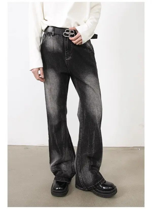 Japanese Brand × Jean Opium Cargo Stack Denim Jeans, Utility Washed Jeans Size US 32 / EU 48 - 4 Thumbnail