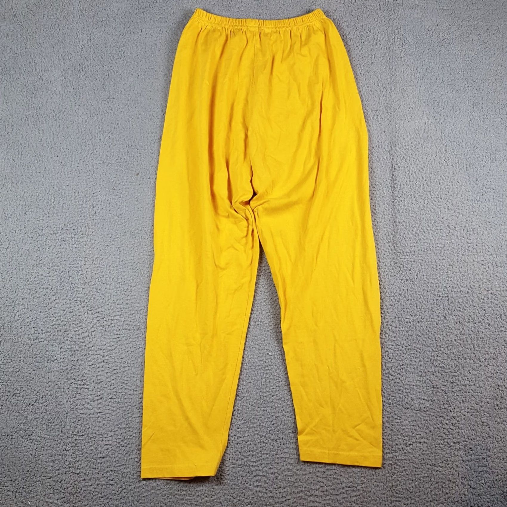 Vintage Vintage 80s Yellow Tapered Leg Gym Women’s Size M Workout Sweatpants Pants Track Size 32" / US 10 / IT 46 - 5 Thumbnail