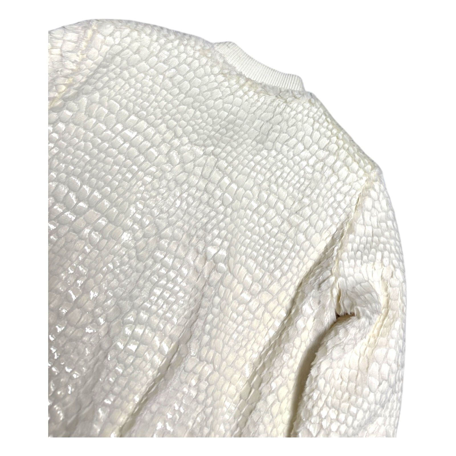 Designer JOHN + JENN Faux Fur Scaled Luxury Designer Bomber Jacket XS Size XS / US 0-2 / IT 36-38 - 5 Thumbnail
