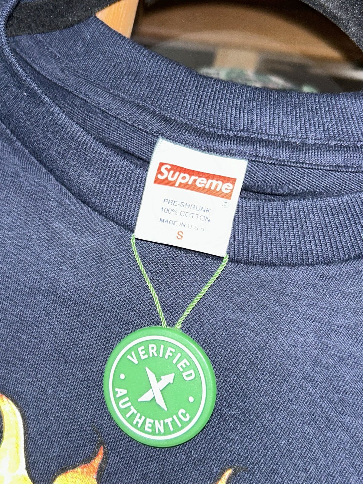 Supreme Sun Tee Navy FW20 size Small NEW WITH TAGS