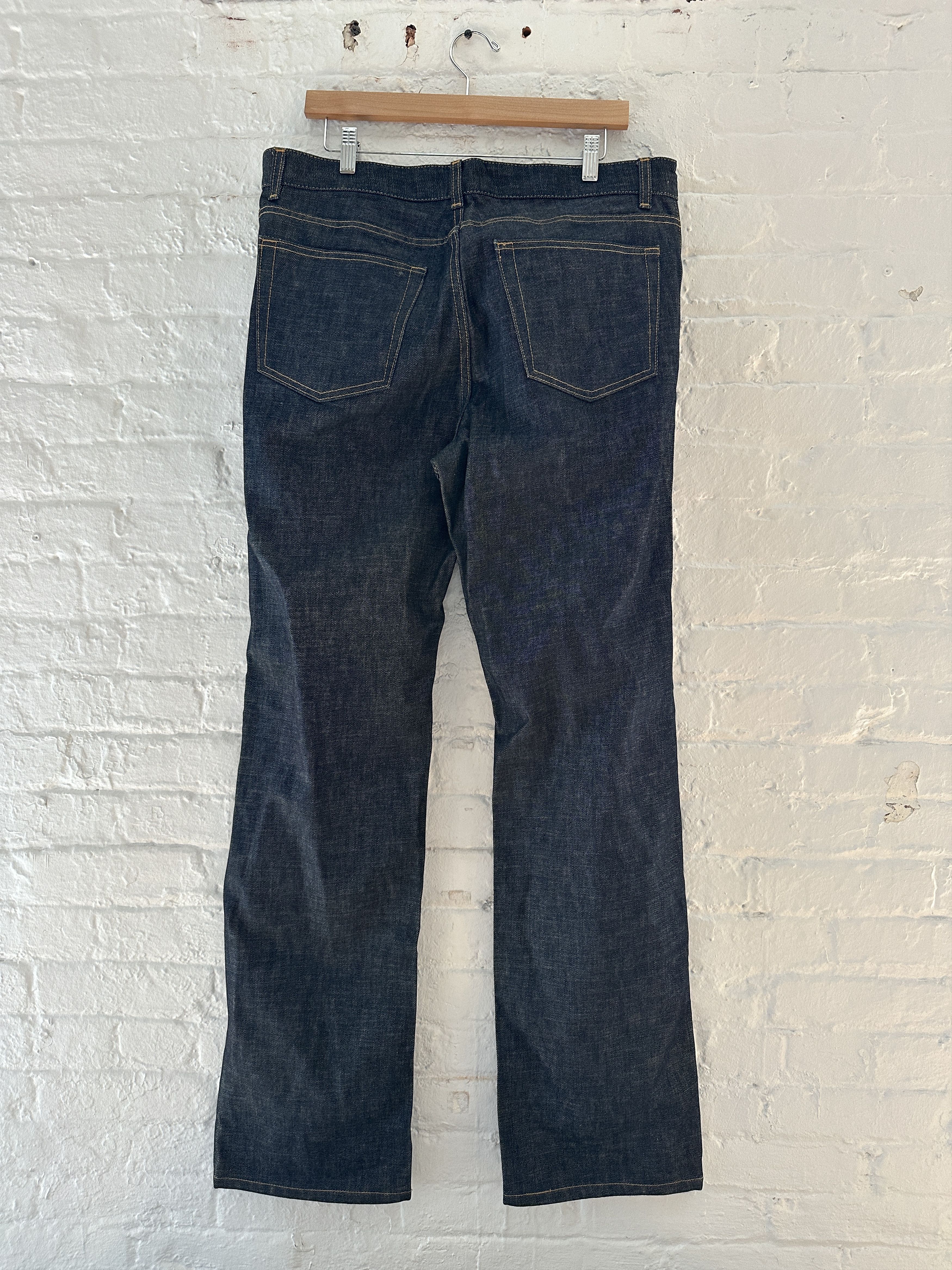 Helmut Lang Helmut Lang 2000s Raw Denim Bootcut Jeans Size US 35 - 3 Thumbnail