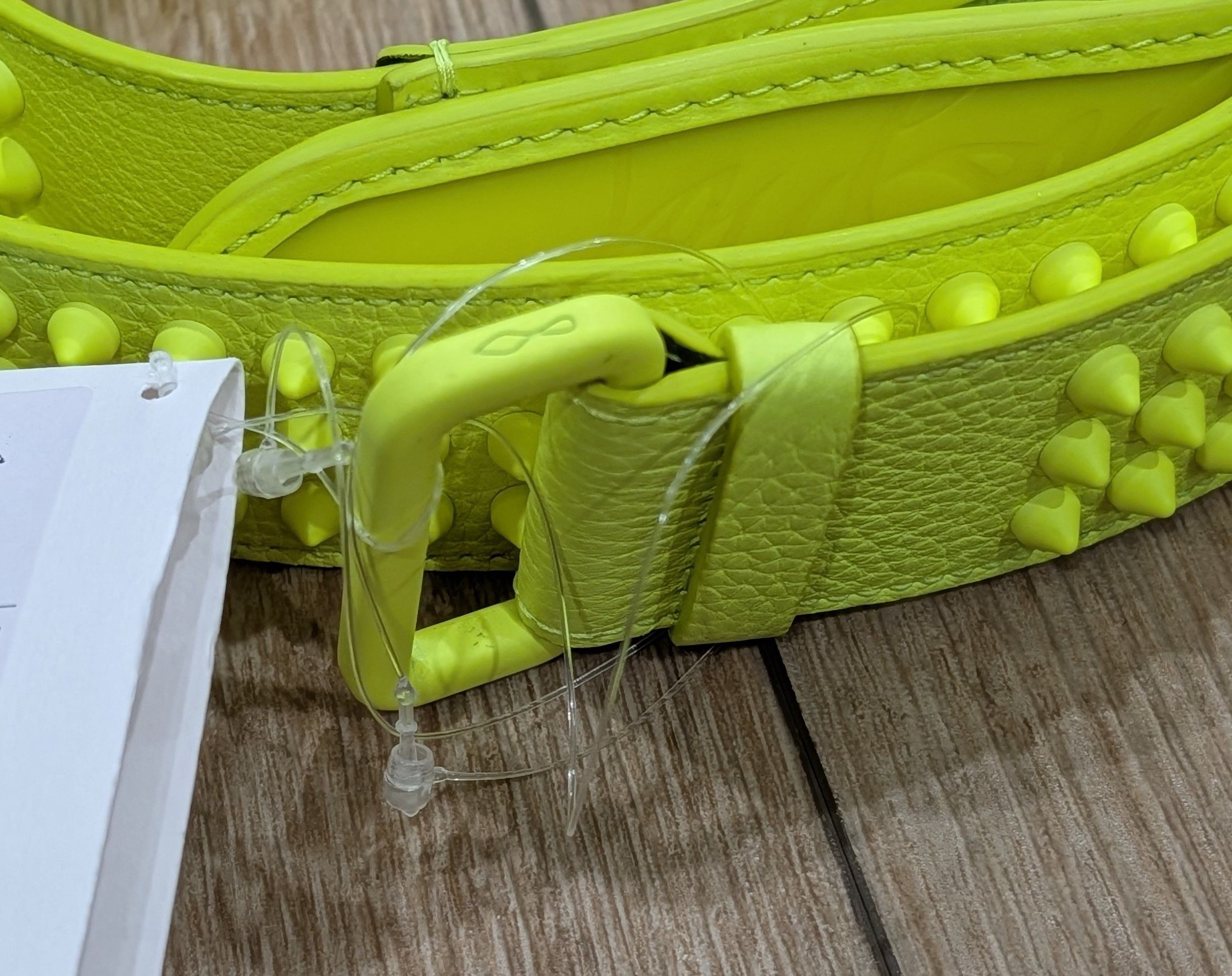 Christian Louboutin Christian Louboutin Studded Leather Belt Yellow 105 US 42 Size 42 - 2 Thumbnail
