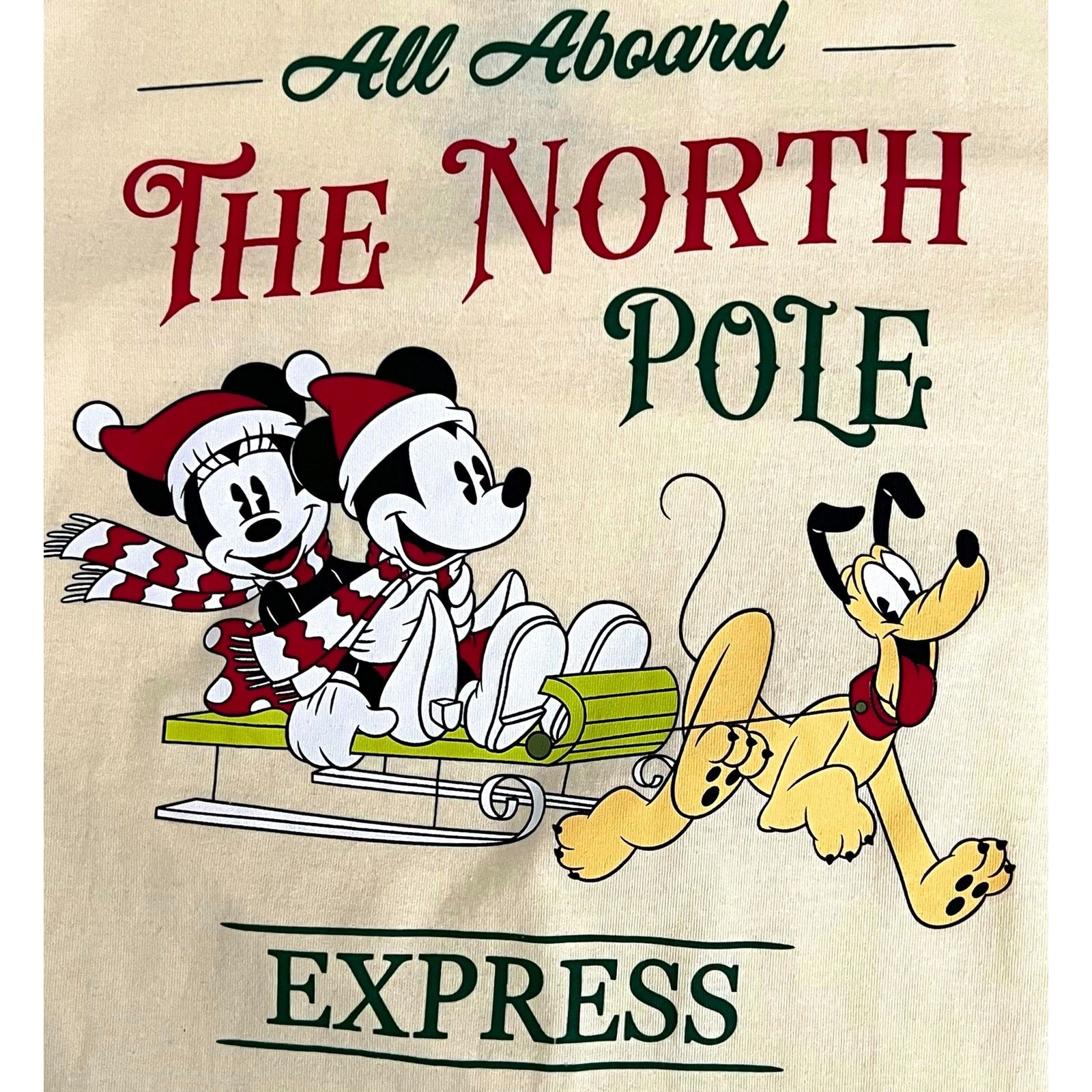 Disney Disney Mickey & Minnie Mouse North Pole Express XMAS T-Shirt Size US L / EU 52-54 / 3 - 3 Thumbnail