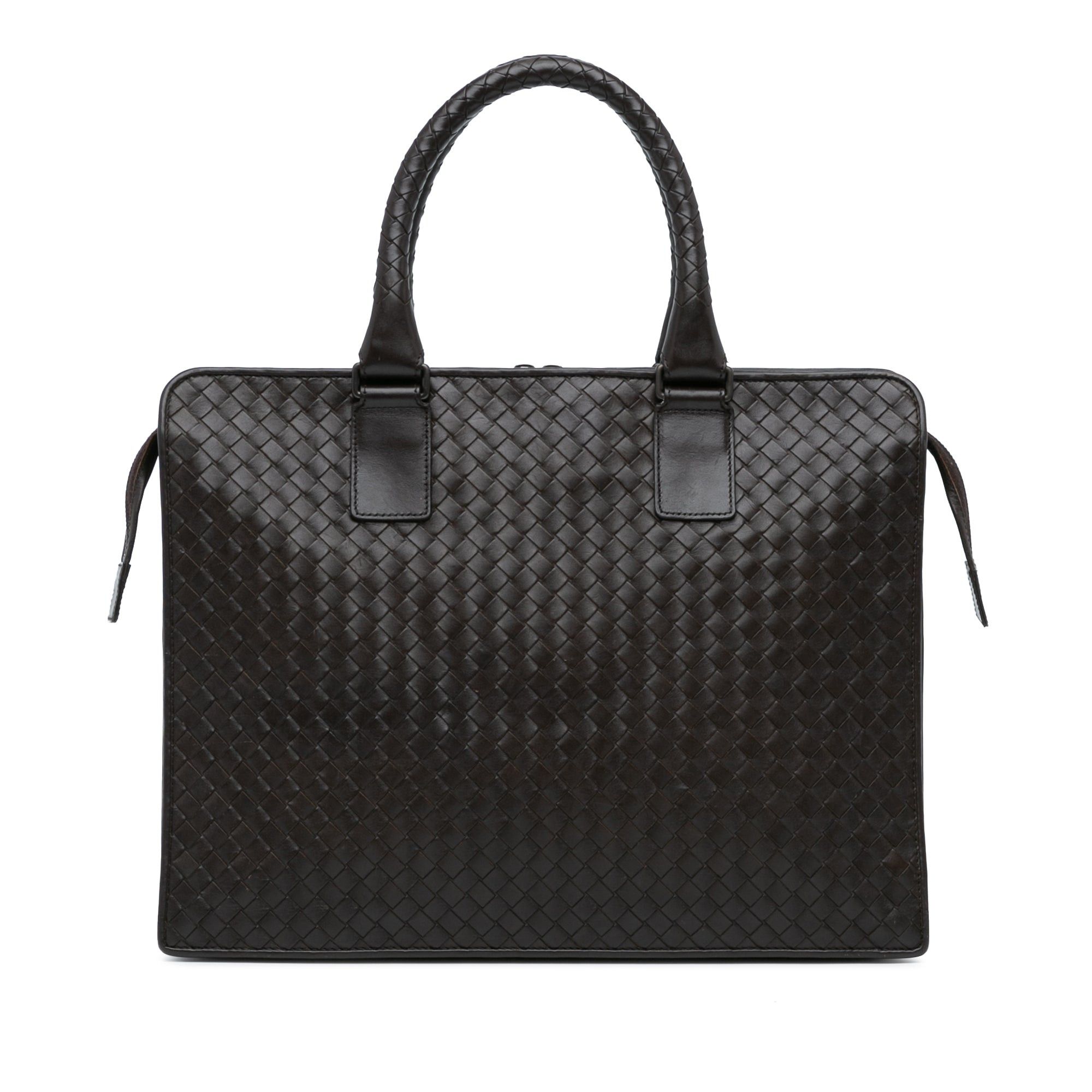Bottega Veneta Bottega Veneta Intrecciato Business Bag Brown Size ONE SIZE - 1 Thumbnail