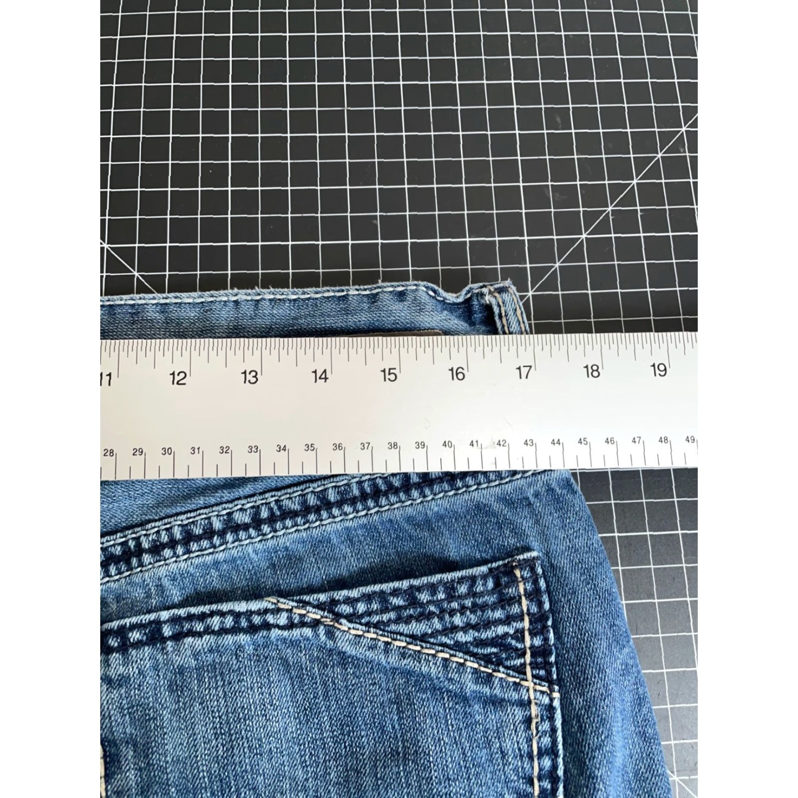 Vintage VINTAGE BKE Derek Jeans Men's 34 x 30 Blue Denim Low Rise Straight Leg 100% Cotton Y2K Men's Size US 34 / EU 50 - 5 Thumbnail