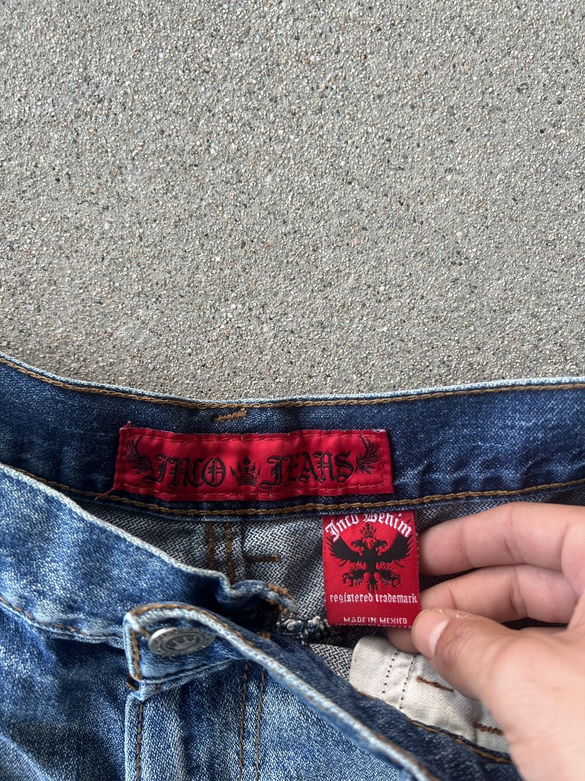 JNCO × Southpole × Vintage 2000s JNCO Medium Indigo Baggy Carpenter Fit Shorts Size 34 Size US 34 / EU 50 - 3 Thumbnail