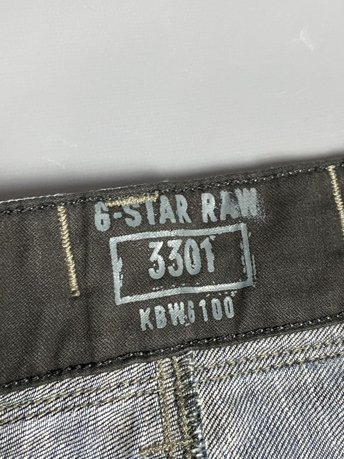 G-Star Mens G-Star Fire Elwood Narrow Jeans Dark Wash Biker W29 L32 Size US 29 - 16 Thumbnail