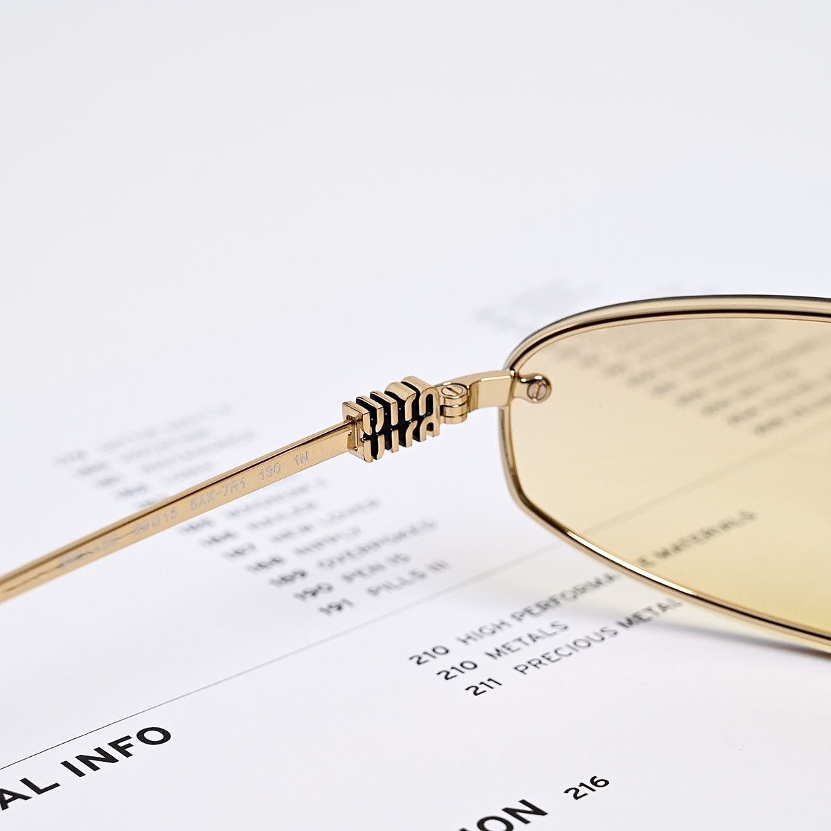 Miu Miu MIU MIU 0MU A50S GLASSES Size ONE SIZE - 5 Thumbnail