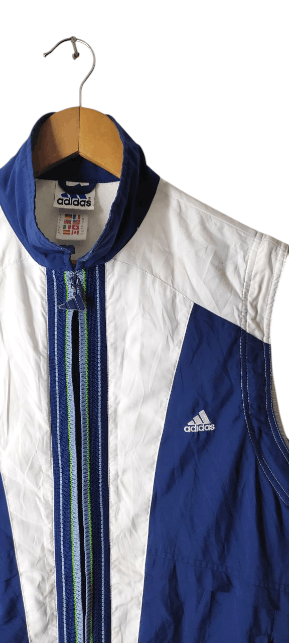 Vintage VINTAGE ADIDAS 90S MADE IN HUNGARY SLEEVELESS JACKET Size US M / EU 48-50 / 2 - 3 Thumbnail