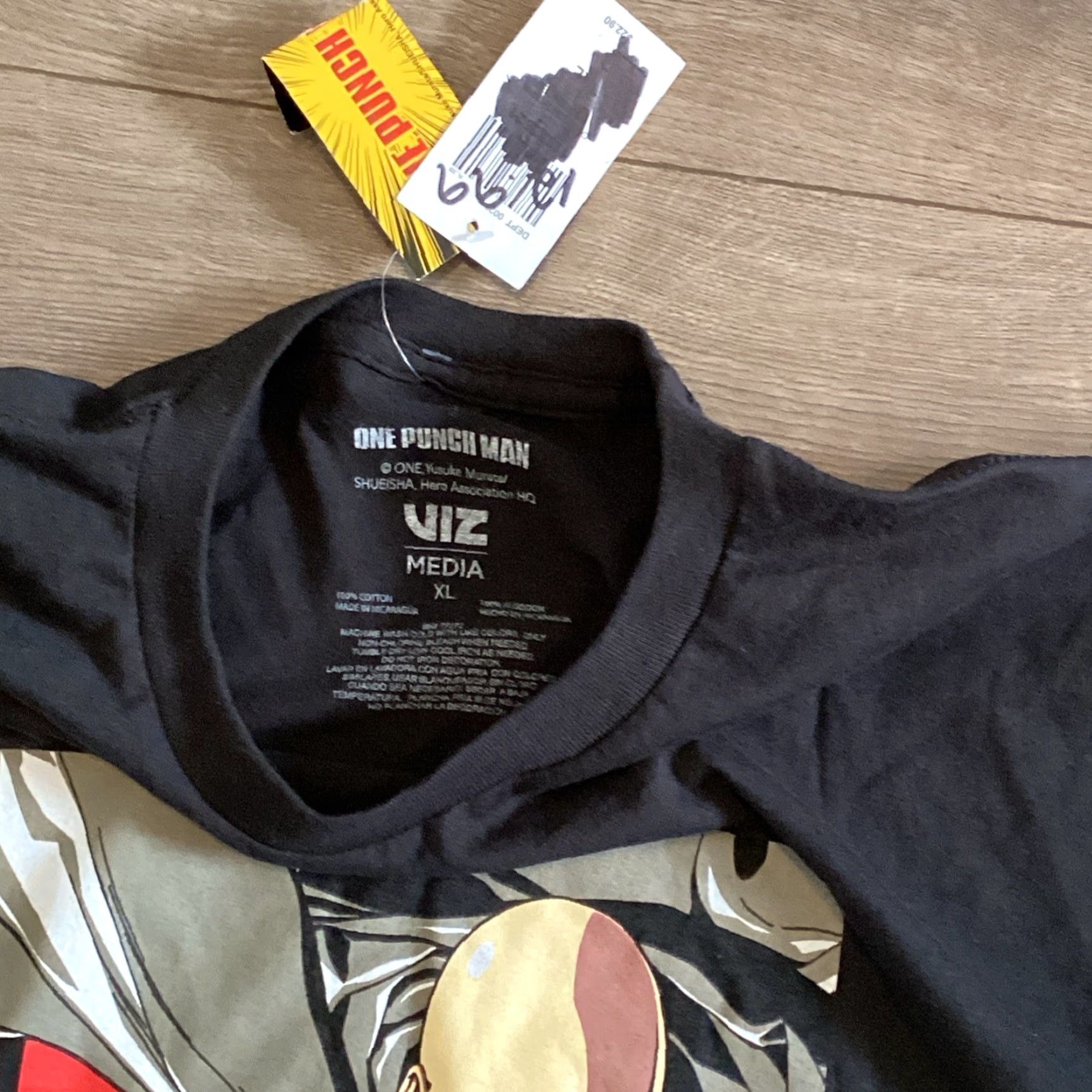 Vintage VINTAGE One Punch Man T-Shirt Horror Anime Black XL Unisex Adults Size US XL / EU 56 / 4 - 3 Thumbnail