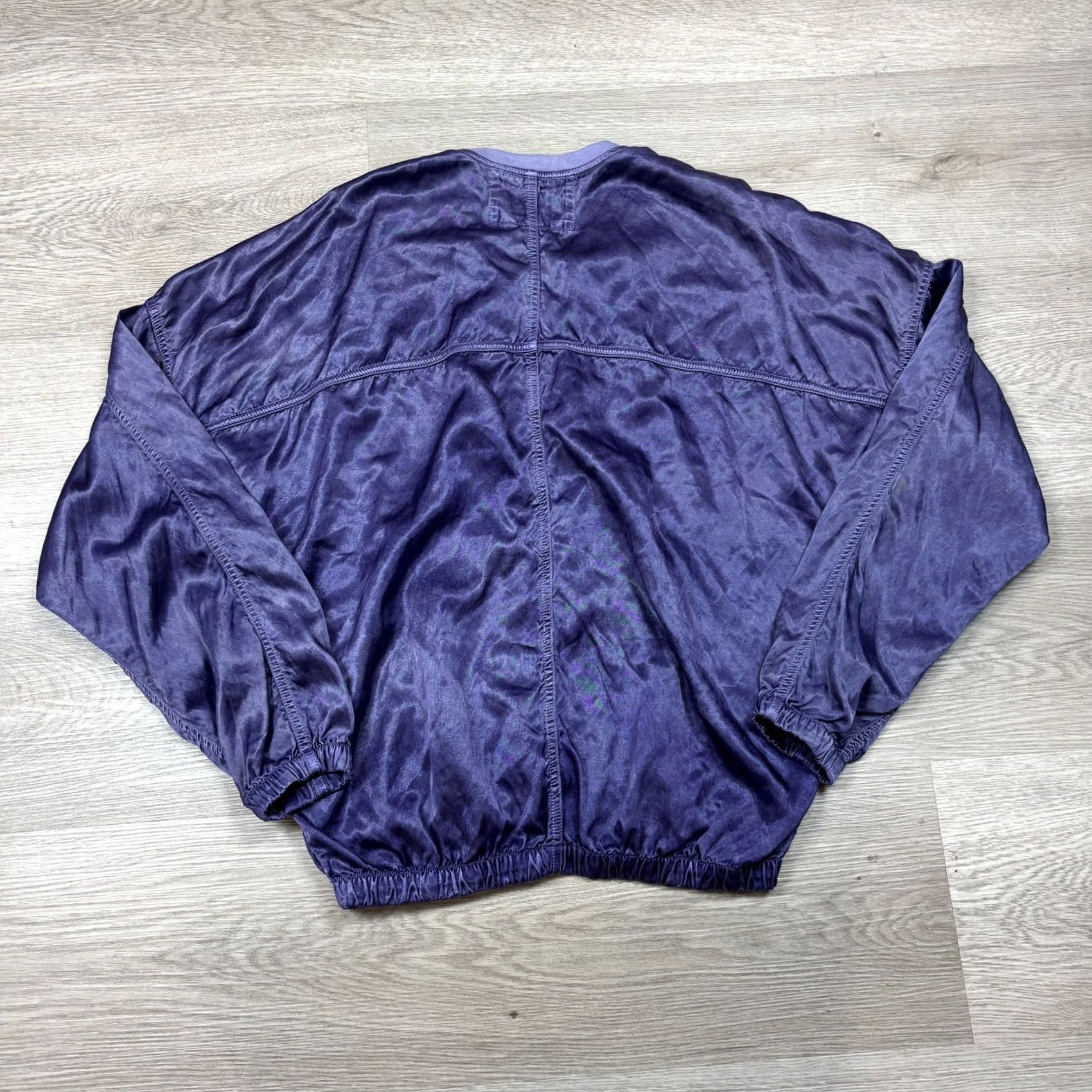 FREECITY VINTAGE Free City Satin Jump Parachute Bomber Jacket Women L Purple Bomber Jacket Womens Large Satin Jump Parachute Free City Size L / US 10 / IT 46 - 3 Thumbnail