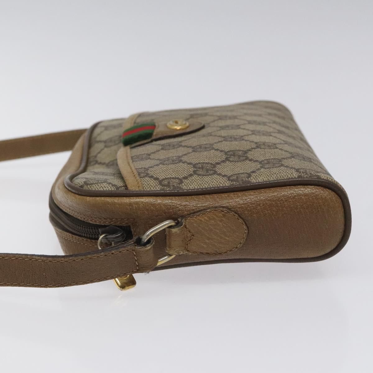 Gucci GUCCI GG Supreme Web Sherry Line Shoulder Bag Pvc Beige 116 Size ONE SIZE - 5 Thumbnail
