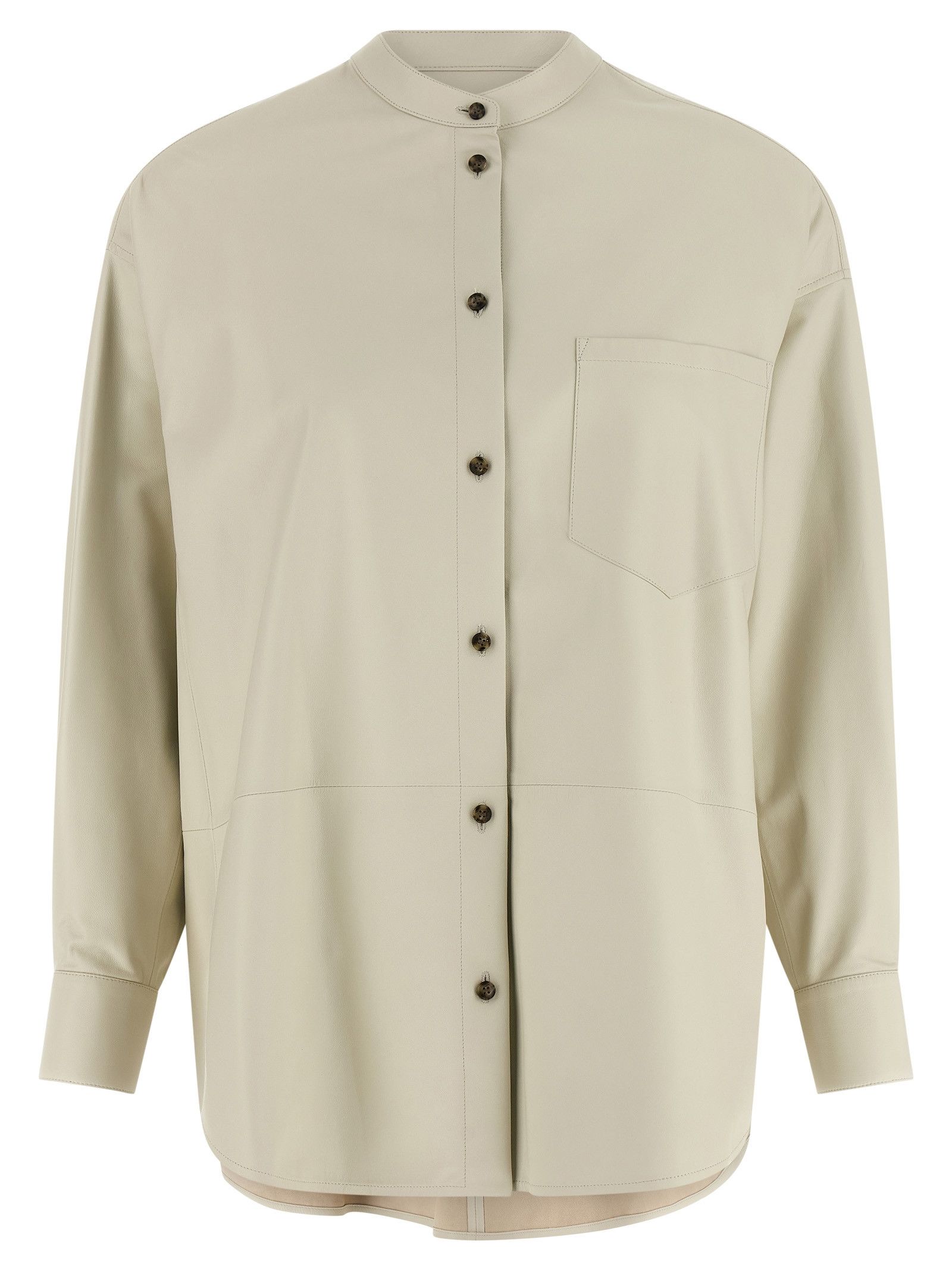 Yves Salomon Leather shirt Size XS / US 0-2 / IT 36-38 - 1 Thumbnail