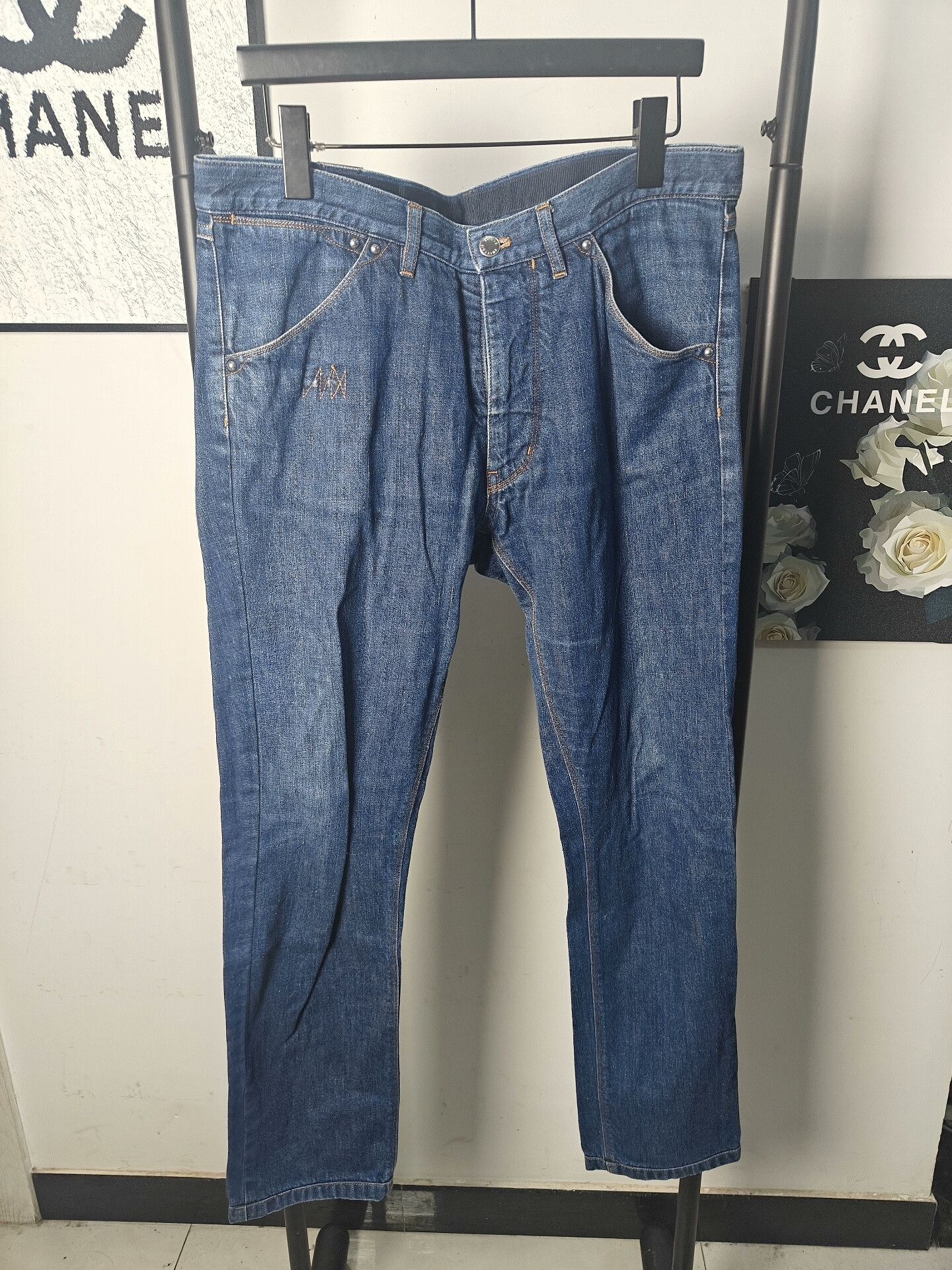 Louis Vuitton Authentic LV Denim Jeans with Leather Tag Size US 32 / EU 48 - 1 Thumbnail
