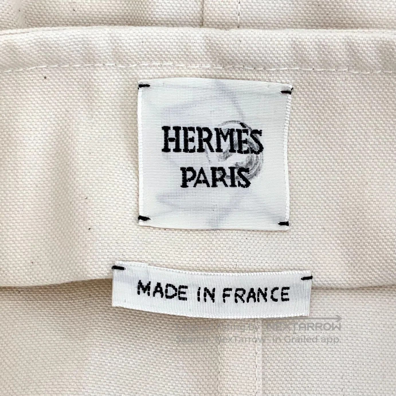 Hermes Hermes Beige bell chain decoration cotton casual half skir Size 41" - 7 Thumbnail