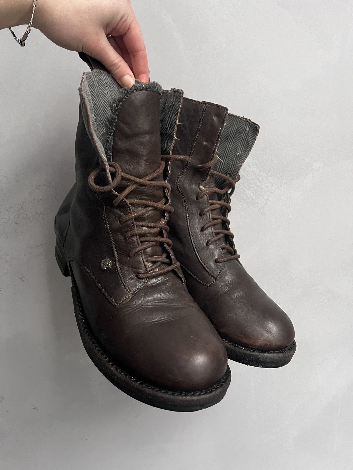Dirk Bikkembergs Leather Boots Dirk Bikkembergs Style lace-up Combat Size US 7.5 / EU 40-41 - 2 Thumbnail
