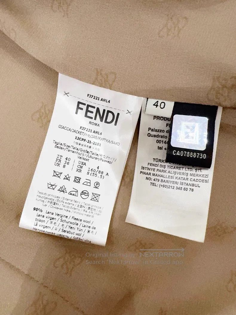 Fendi Fendi Overcoat Size XS / US 0-2 / IT 36-38 - 7 Thumbnail