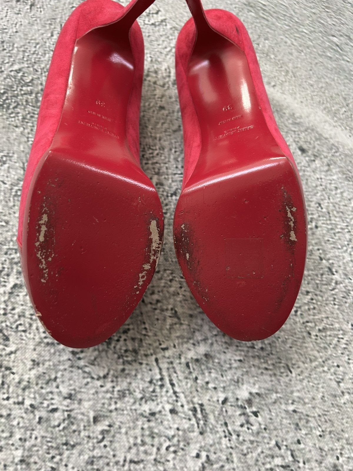 Saint Laurent Paris Saint Laurent Paris Tribute 2 High Heels Fushia Pink Suede Size US 9 / IT 39 - 8 Thumbnail