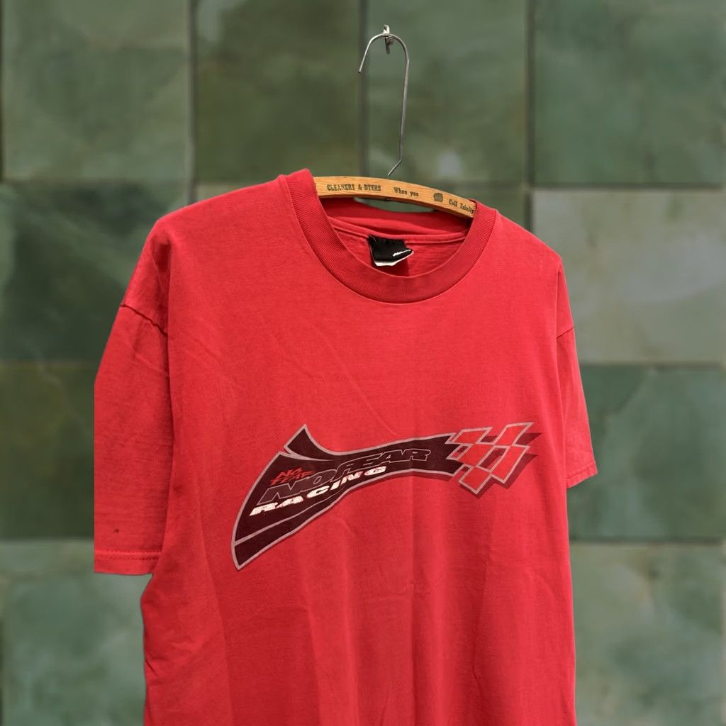 No Fear VINTAGE No Fear Racing Red Cotton T-Shirt L Men’s Shirt Adult Large Red Cotton No Fear Mens Shirt 90s Size US L / EU 52-54 / 3 - 1 Thumbnail
