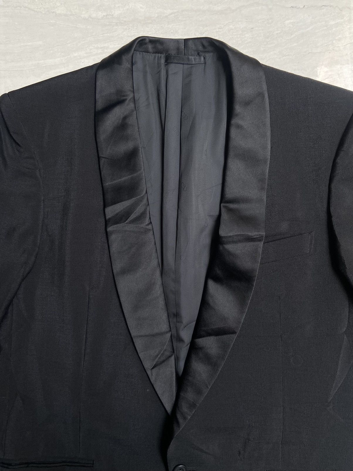 Christian Dior Monsieur CHRISTIAN DIOR MONSIEUR Black Suit Size 54L - 3 Thumbnail