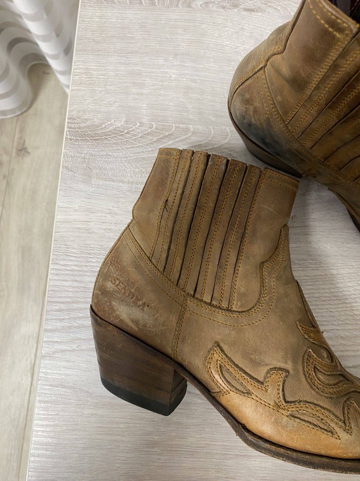 Sendra RPP 300$ Vintage Sendra Japanese Y2K Boots Cowboy AS98 Style Size US 5.5 / EU 38 - 8 Thumbnail