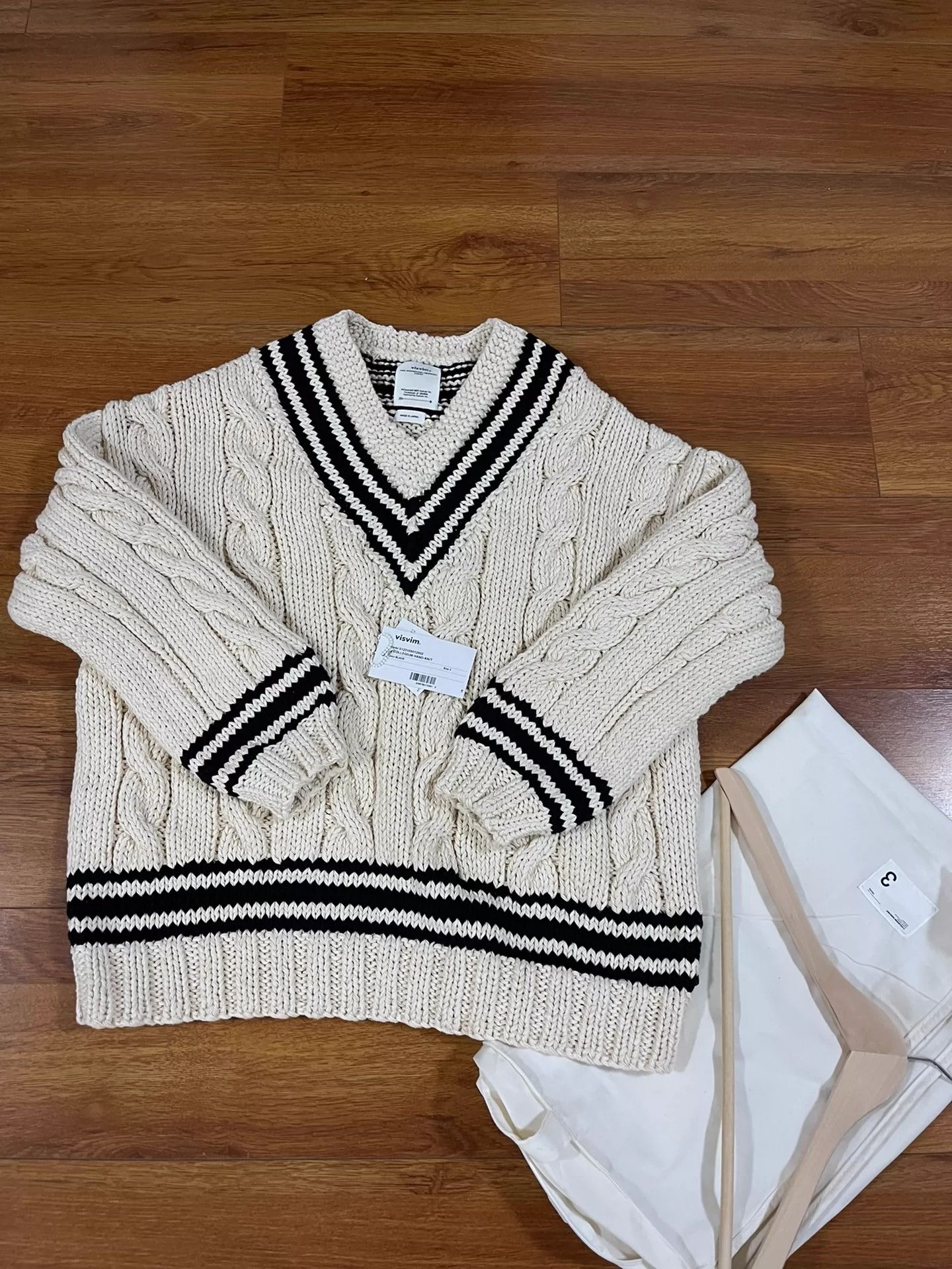 Visvim VISVIM 23SS-COLLEGIUM HAND-KNIT Super heavy sweater Size US L / EU 52-54 / 3 - 1 Thumbnail
