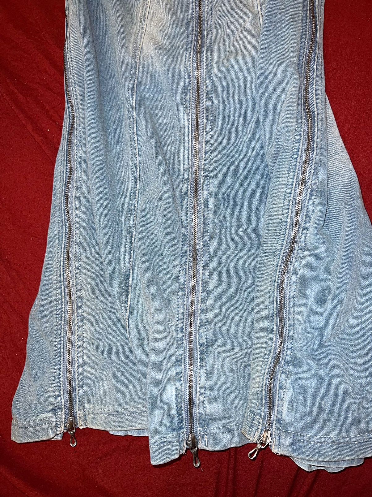 Le Grande Bleu (L.G.B.) G.O.A vintage denim zipped long skirt 💙 Size 26" / US 2 / IT 38 - 9 Thumbnail