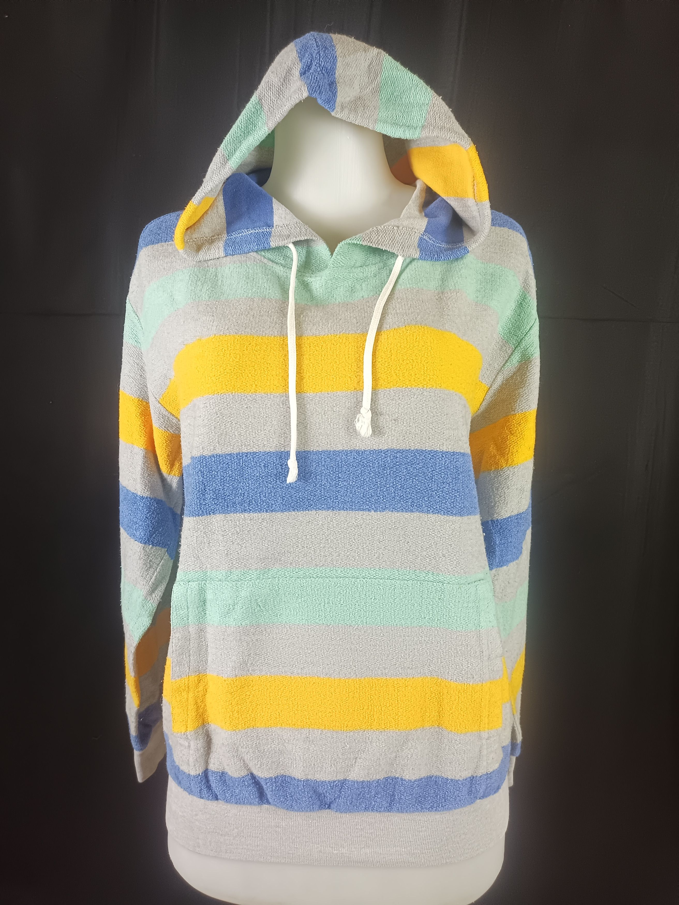 If Six Was Nine × Japanese Brand STOCKMAN Striped Hoodie Multicolor Size M / US 6-8 / IT 42-44 - 1 Thumbnail