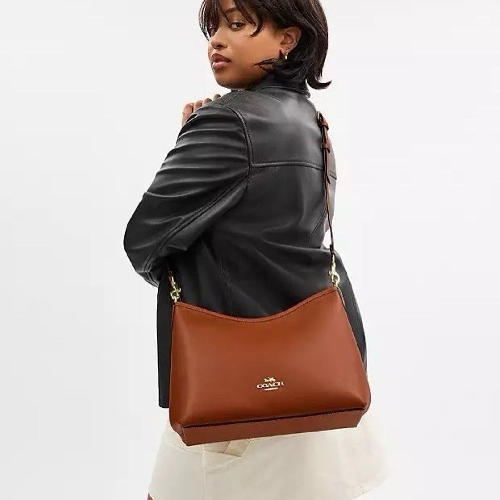 Coach NWT Coach Laurel Shoulder Bag Gold/Tan CBG99 Size ONE SIZE - 10 Thumbnail