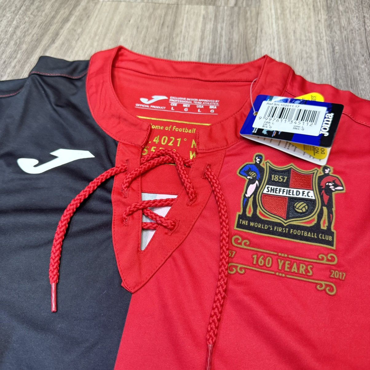 Joma Sheffield FC 160 years Longsleeves shirt (Bnwt) Size US L / EU 52-54 / 3 - 4 Thumbnail