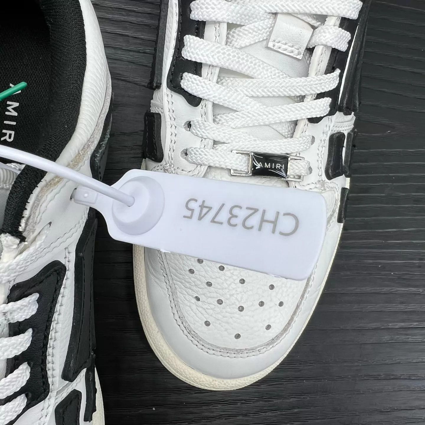 Amiri AMIRI Skel-Top Black & White Sneakers Size US 8.5 / IT 38.5 - 9 Thumbnail