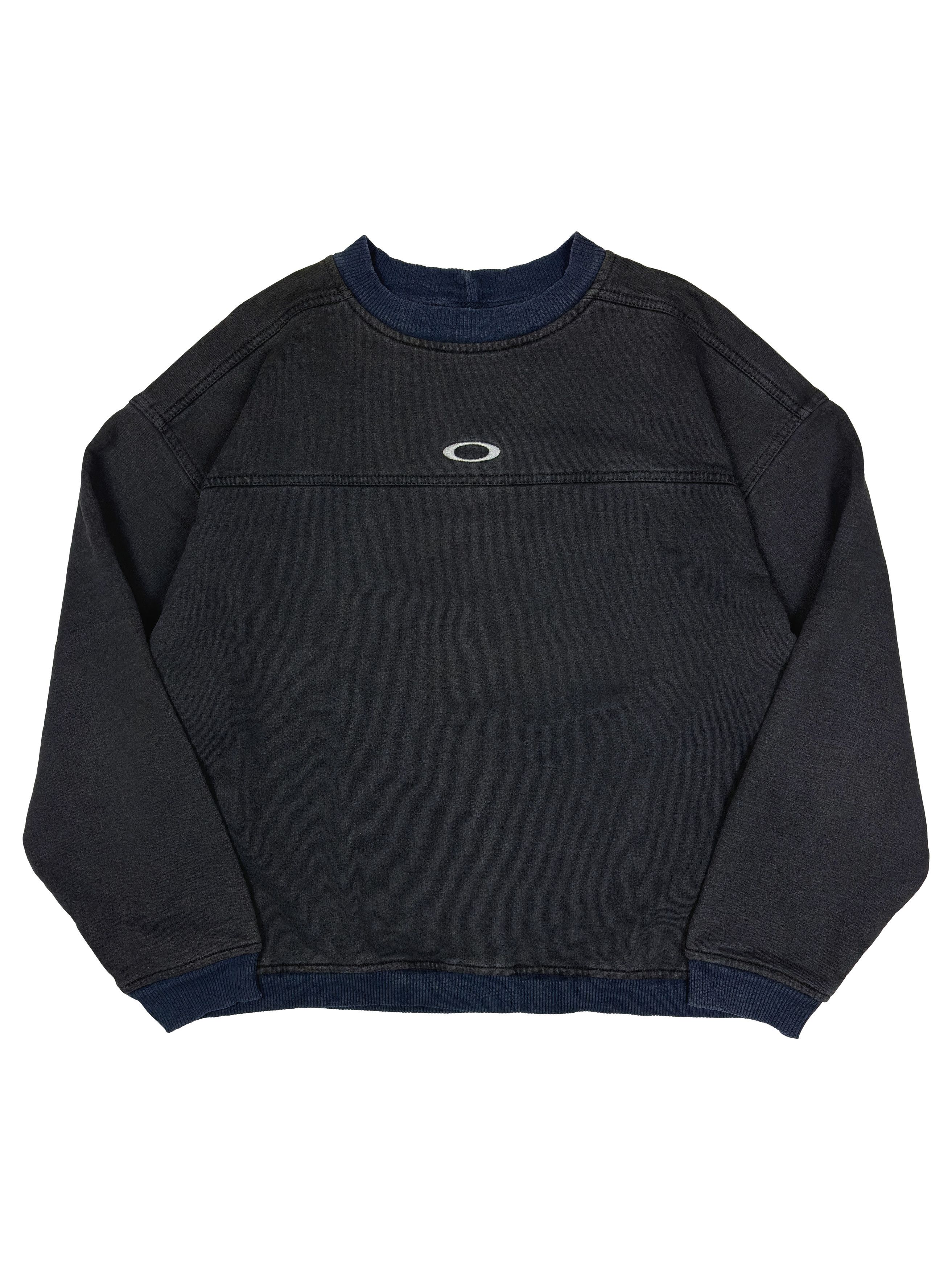 トップス 00s oakley sweat crew neck pullover y2k Vintage Oakley Hoodie Mens Small Sweatshirt Center Logo