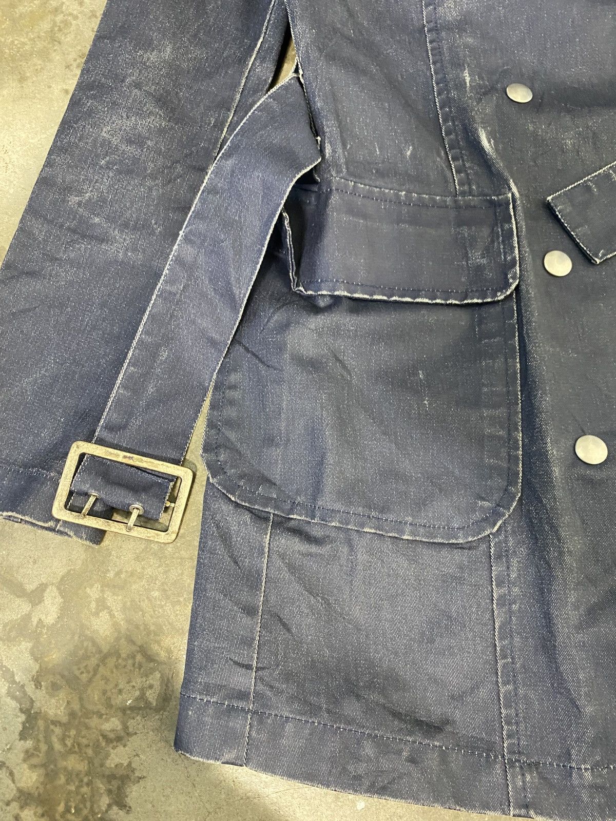 United Colors Of Benetton Rare United Color of Benetton Denim Trench Coat Size S / US 4 / IT 40 - 7 Thumbnail