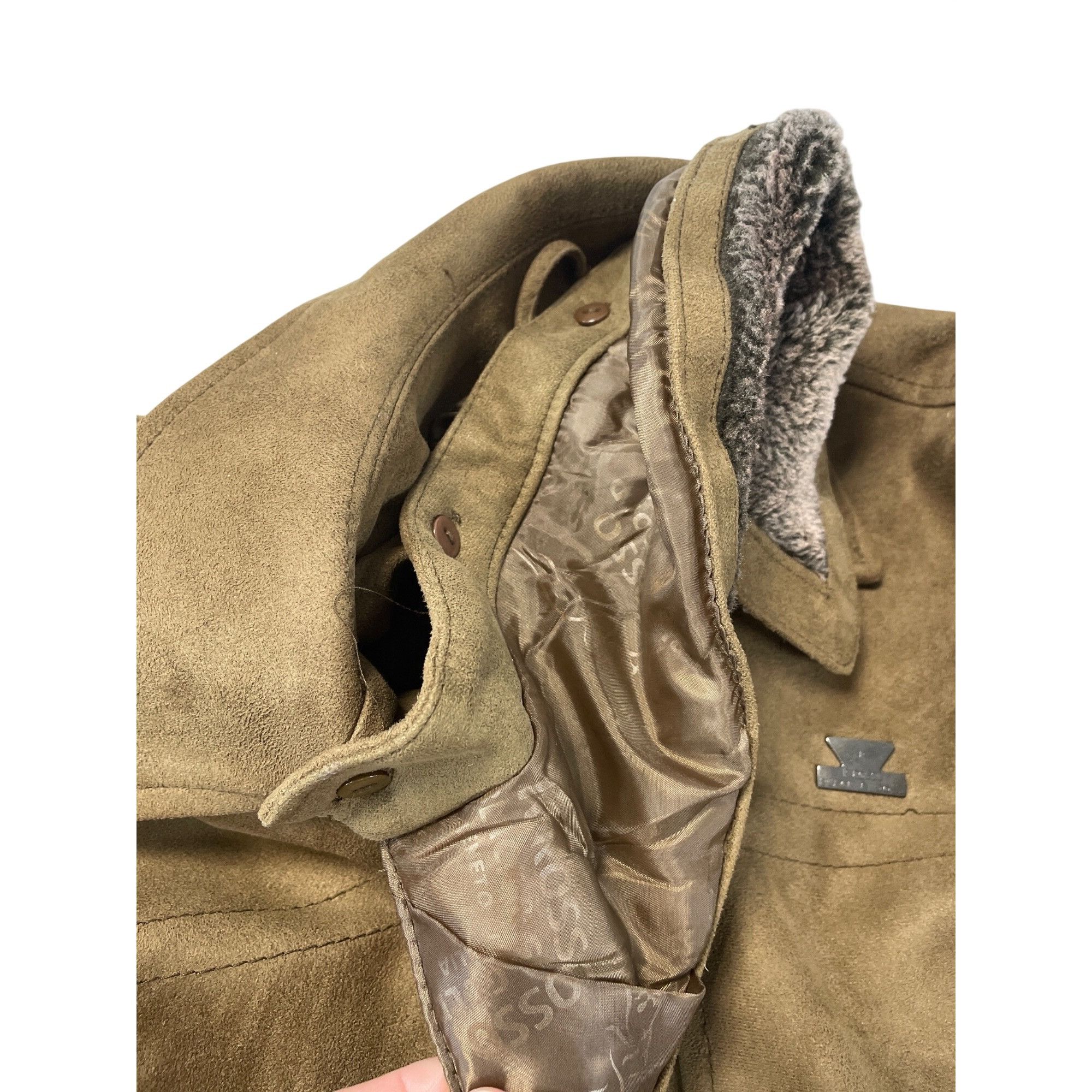 Other Rosso Black Gold Mens Brown suede Italian Boutique jacket/co Size US L / EU 52-54 / 3 - 14 Thumbnail