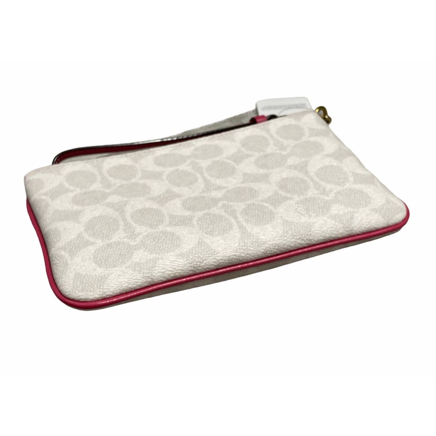 Coach Coach SMALL WRISTLET IN BLOCKED SIGNATURE CANVAS Size ONE SIZE - 3 Thumbnail