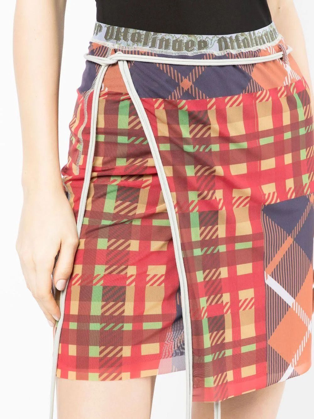 Ottolinger o1mle0524 Mesh Mini Skirt in Multicolor Size 28" / US 6 / IT 42 - 2 Thumbnail