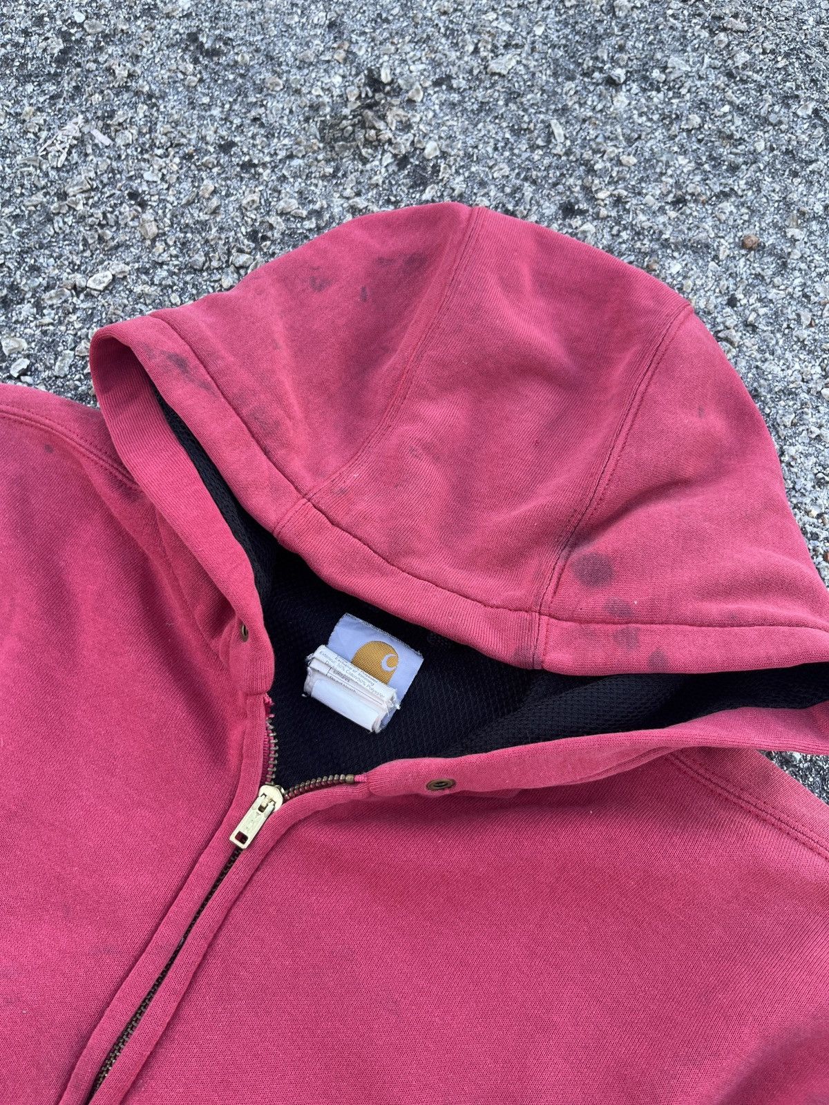 Carhartt Vintage Zipper Trashed Carhartt Hoodie Size US M / EU 48-50 / 2 - 5 Thumbnail